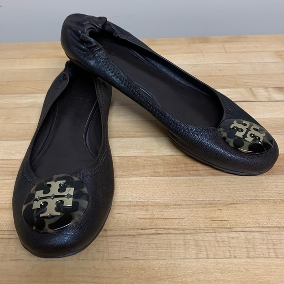 Tory Burch Shoes Tory Burch Reva Chocolate Brown Flats Poshmark